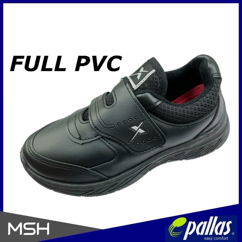 PALLAS FULL PVC Black School Shoes 022