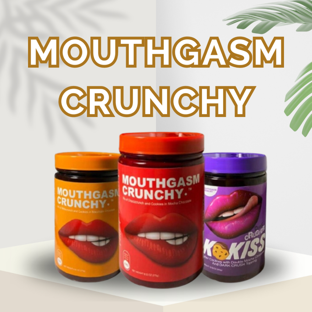 MOUTHGASM CRUNCHY MOCHA & MACHIATTO , KOKISS DARK CRUSHER, CRANBERRY CHOCOJAR COOKIES JAR DOORGIFT MOUTHGASM BISKUT