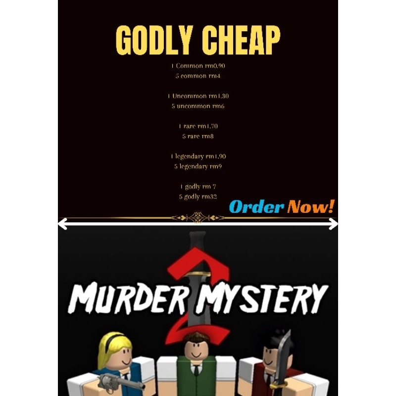 Murder Mystery weapon godly cheap