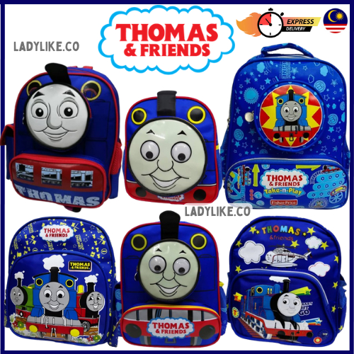 Thomas & Friends Bag Kid School Travel Backpack Beg Sekolah Thomas Toy Train Beg Budak