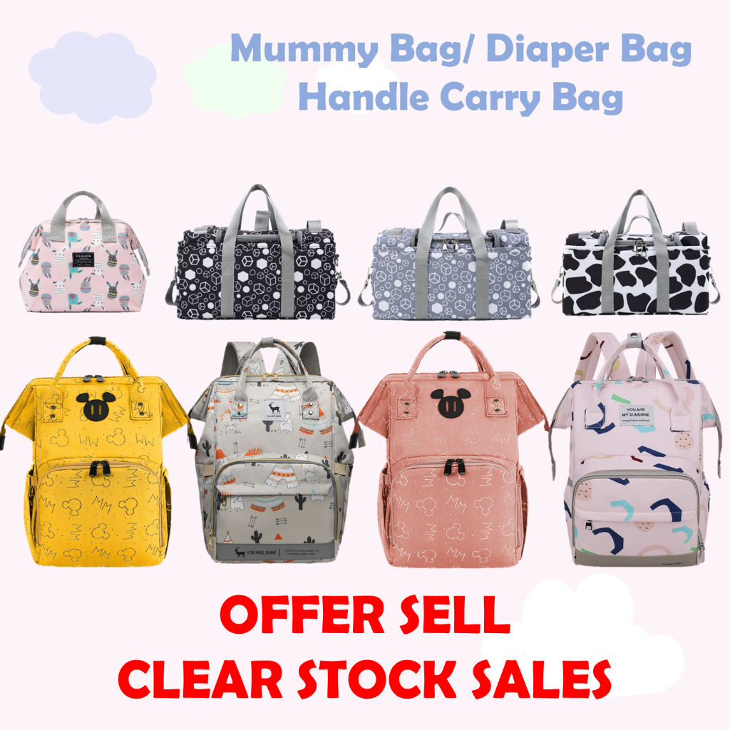 Mummy Diaper Bag Beg Baby Mummy Diaper Bag Maternity Backpack Mommy Beg Susu Anak Travel Diaper Bag Handbag 母婴包 妈妈包