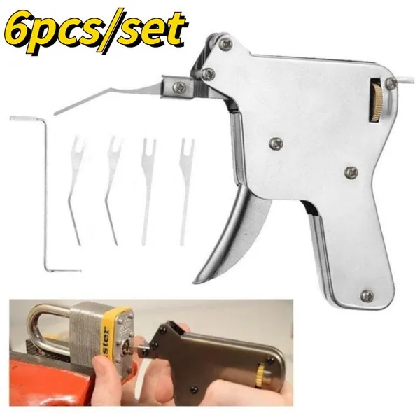 Lock Pick Snap Gun Set Locksmith Door Opener Picking Tool Kit Locksmiths Lockpick Gun Tool