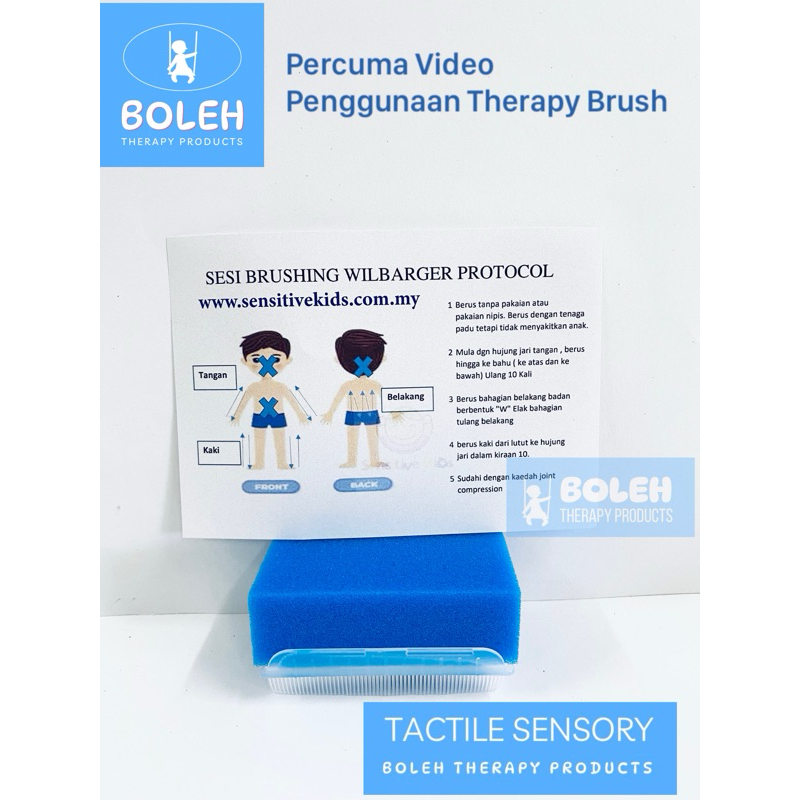 BOLEH Sensory Brush, Sensory Therapy Brush For Autisme, Speech Delay  ADHD,Hyperactive, wilbarger Protocol