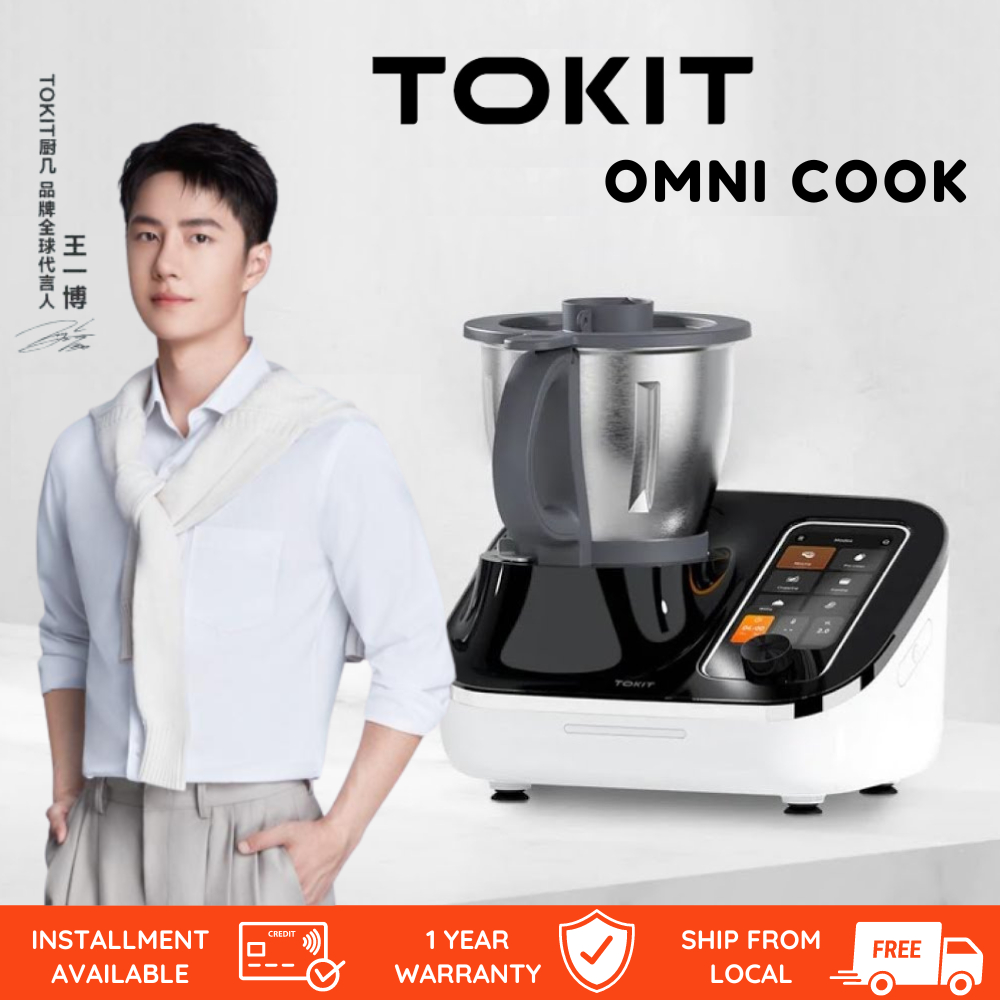 TOKIT Omni Cook | All in one multicooker Your Smart Home Chef 【Stir-Frying, Cutting, Slow Cooker, Steamer, Juicer, Etc.】