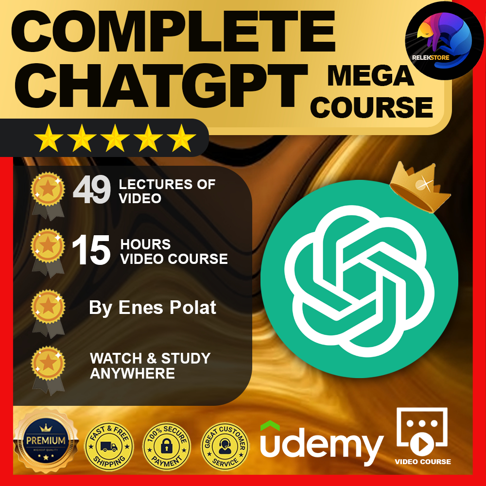 Complete ChatGPT Megacourse: Master All Aspects of ChatGPT⭐TOP-RATED⭐