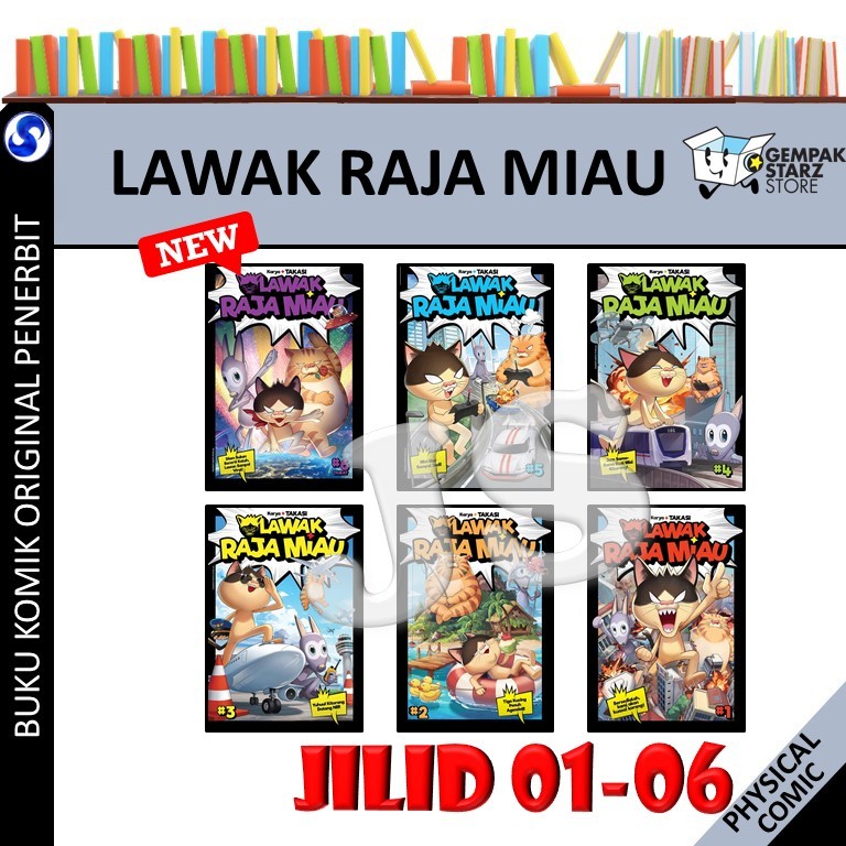 LAWAK RAJA MIAU 01-06(TAMAT) - SIRI LAWAK&HUMOUR - KOMIK LAWAK - KADOKAWA GEMPAK STARZ