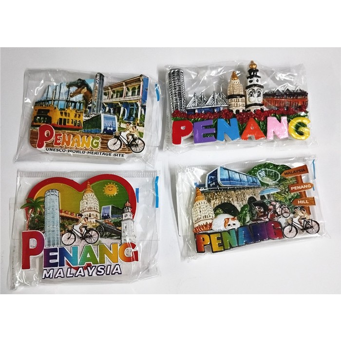 Penang Street Art Penang resin fridge magnet Collection Souvenir 槟城街头壁画艺术纪念品磁铁冰箱贴