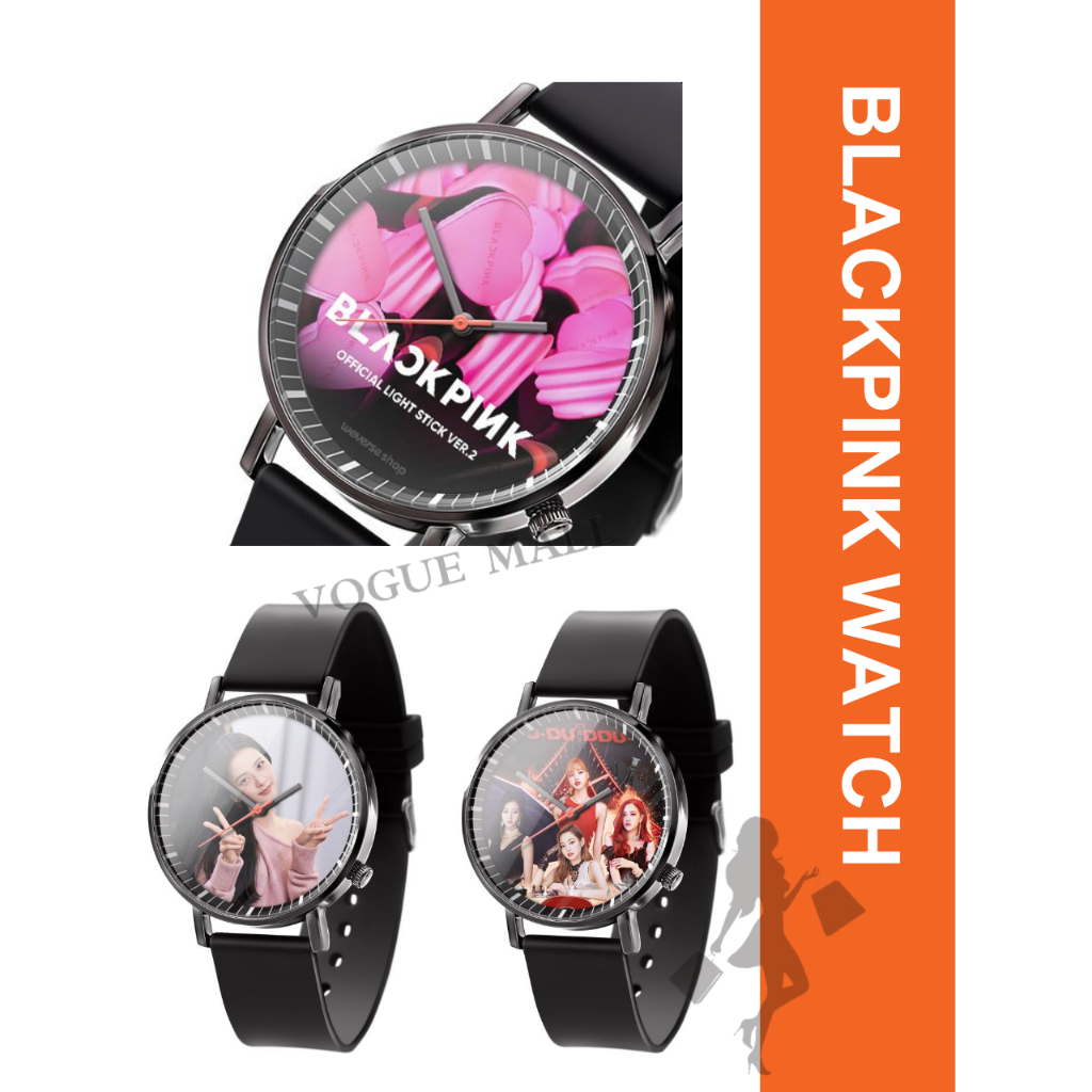 Malaysia Ready StockBlackPink Lisa Jisoo Jenny Rose Blink Korean KPOP Fashion Official Watch Unisex