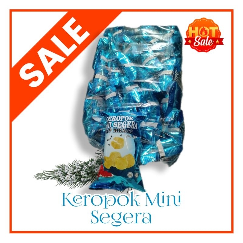 🎀KEROPOK MINI SEGERA CAP MENARA🎀 {1Bundle} 30pcs}