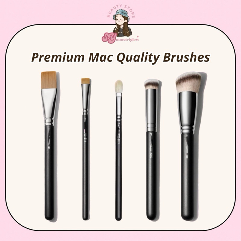 MAC Premium Synthetic Brushes Foundation Contour Brush Concealer Brush