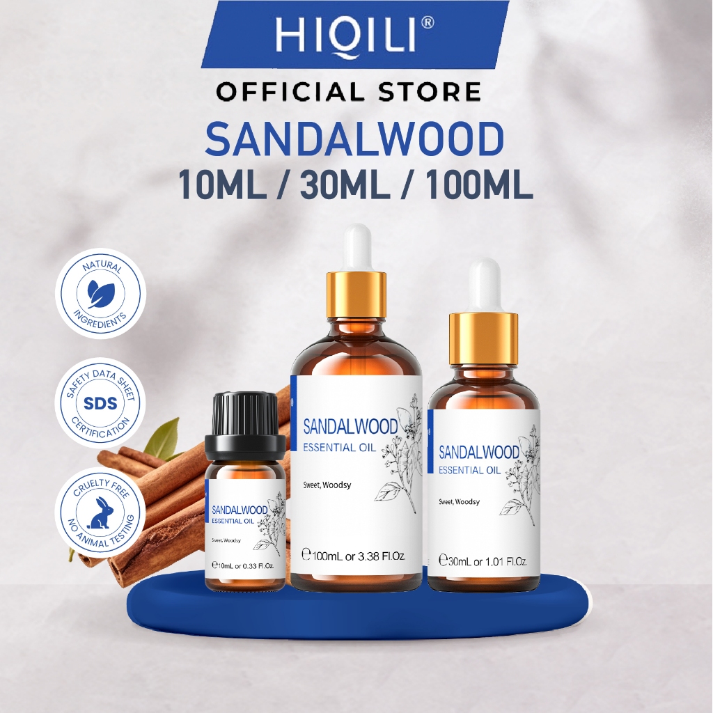 HiQiLi Sandalwood Natural Plant Aromatherapy Essential Oil Massage Humidifier Health Calming 檀香香薰精油