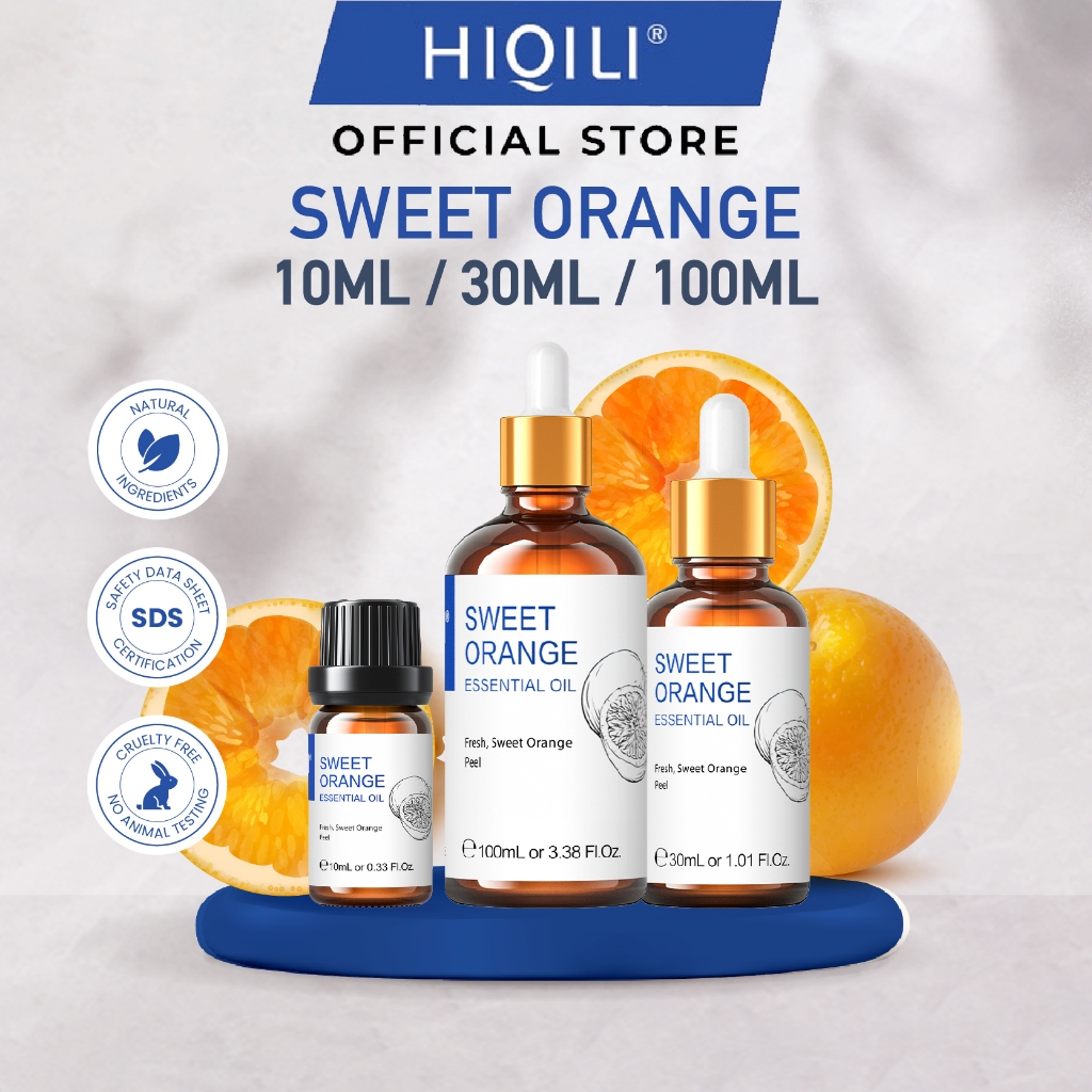 HiQiLi Sweet Orange Essential Oil Aromatherapy Purifying DIffuser Humidifier Calming Relax 甜橙橘子香薰精油