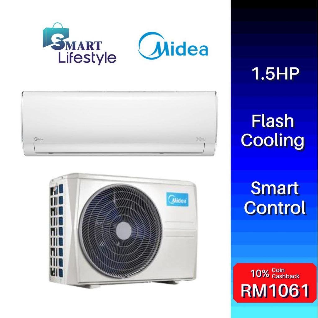 Midea 1.5HP Xtreme Dura Non-Inverter Wall Mounted Split MSGD-12CRN8