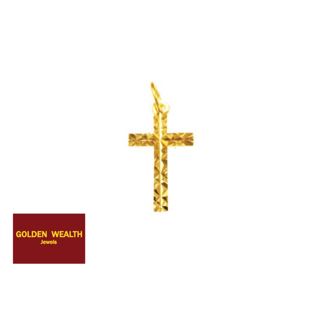 👍916 Gold Cross Pendant Series  Loket Cross Emas 916黄金十字架