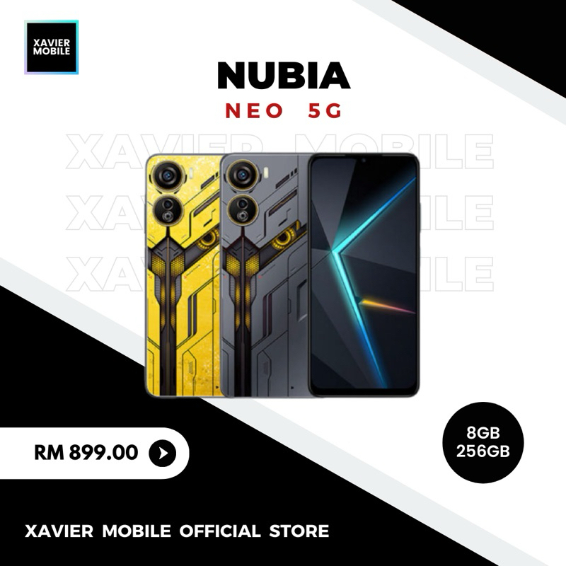 [Ready Stock] Nubia Neo 5G | 8GB + 256GB | 4500mAh Battery | 22.5W Fast Charging