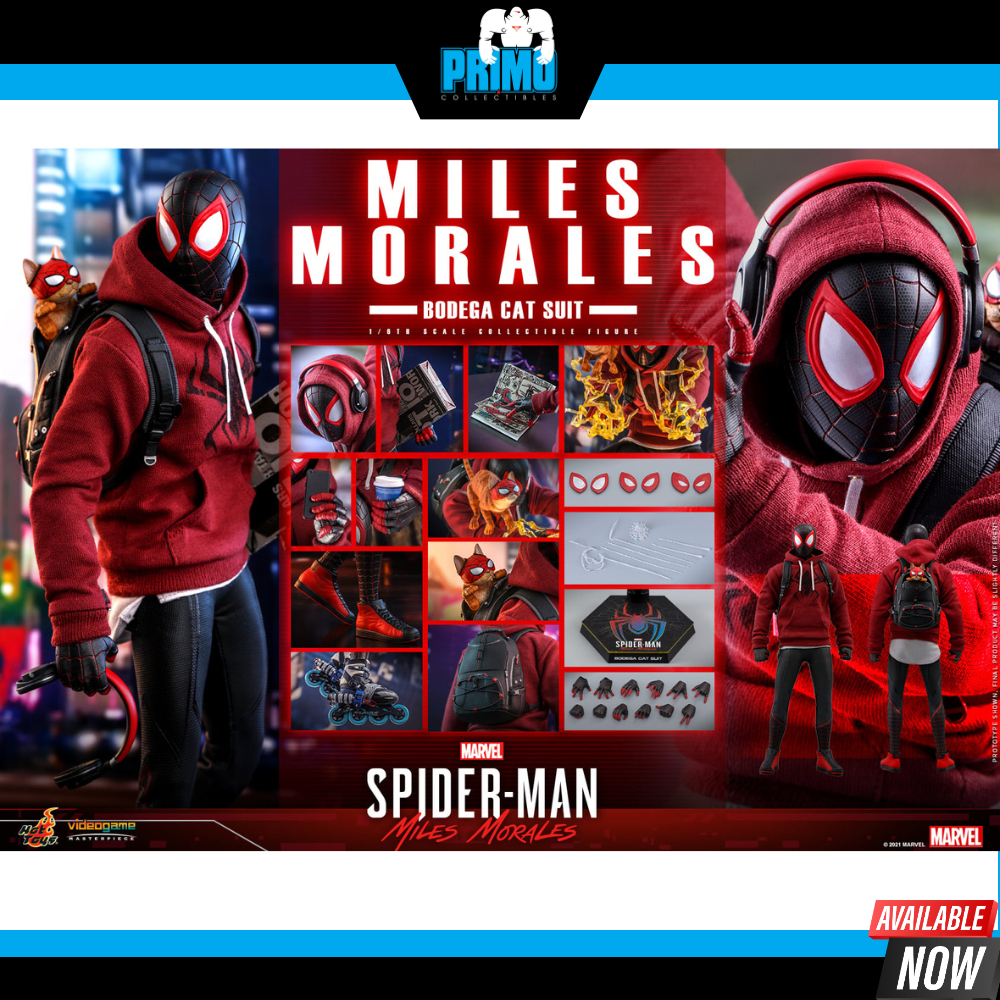 Hot Toys- VGM50 - Marvel’s Spider-Man: Miles Morales - 1/6th scale Miles Morales (Bodega Cat Suit) [Ready Stock]