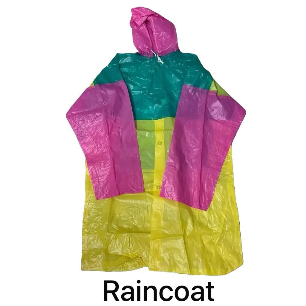 [Special Offer-Clear Stock] Colorful Raincoat/70cm x 45cm/3 Colour Design/Button Clip Easy to wear