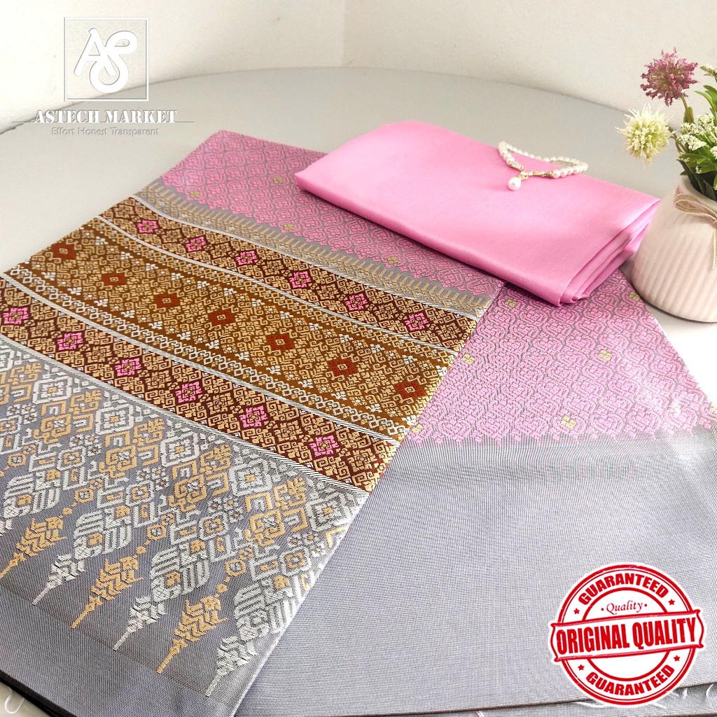 (Design Istana) Original Quality Thai Silk Set / Kain Tenunan / Songket