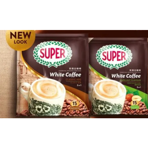 SUPER CHARCOAL ROASTED HERITAGE WHITE COFFEE 15 SACHETS