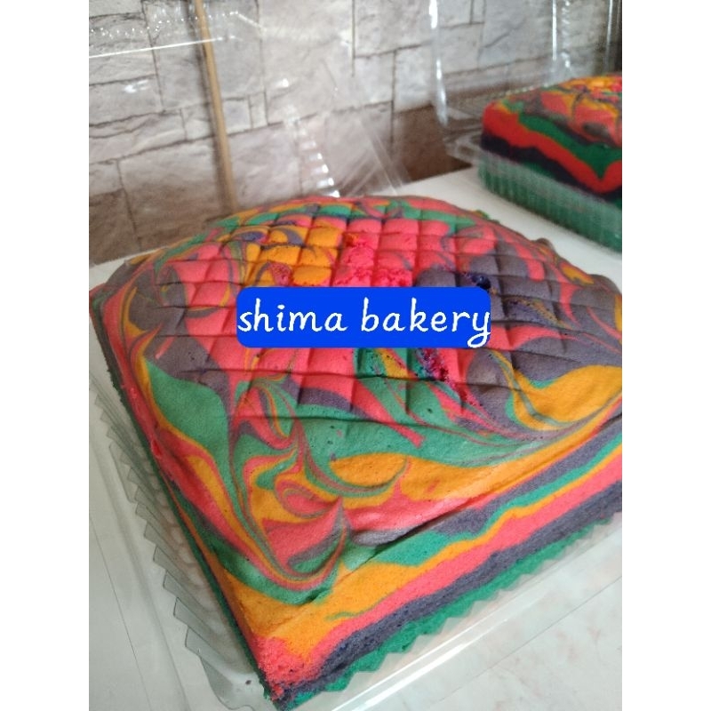 kek marble buatan sendiri saiz 6" & 8"