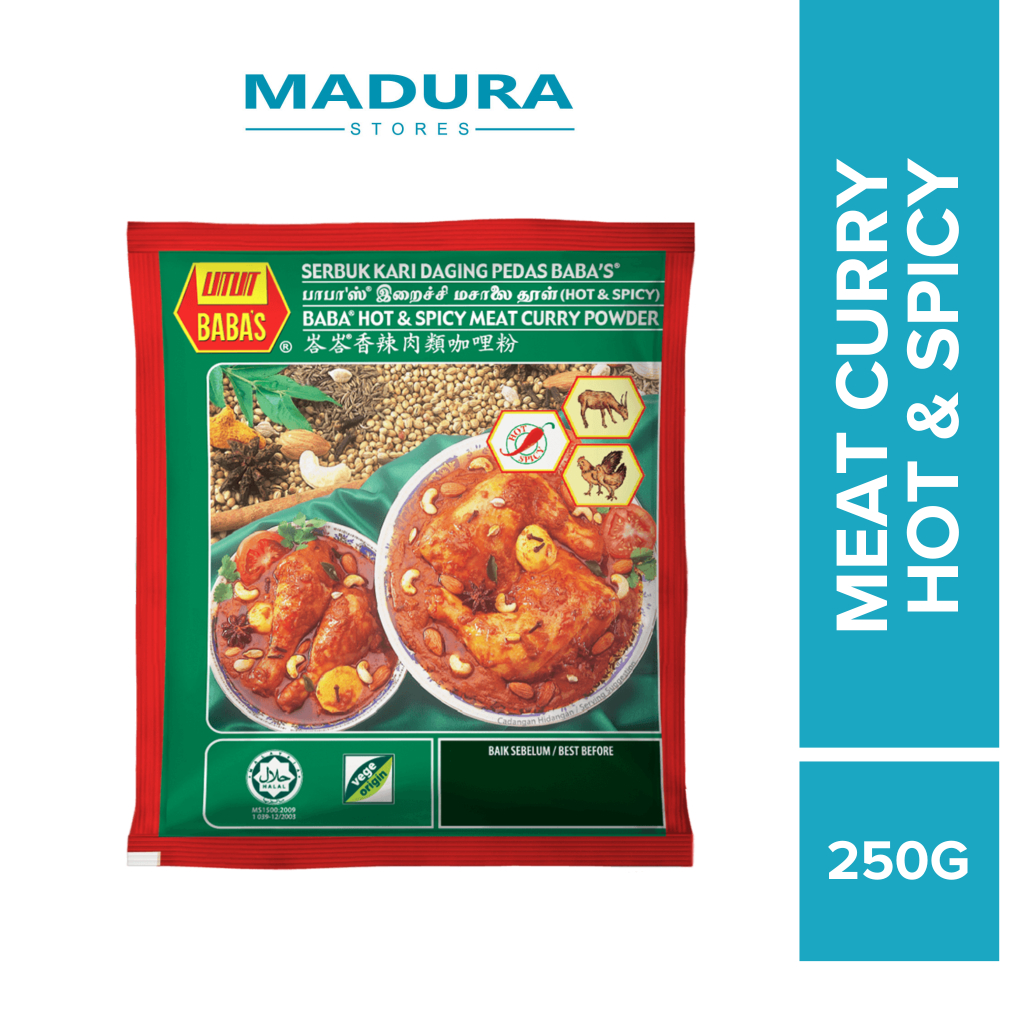 Baba's Hot & Spicy Meat Curry Powder 250g