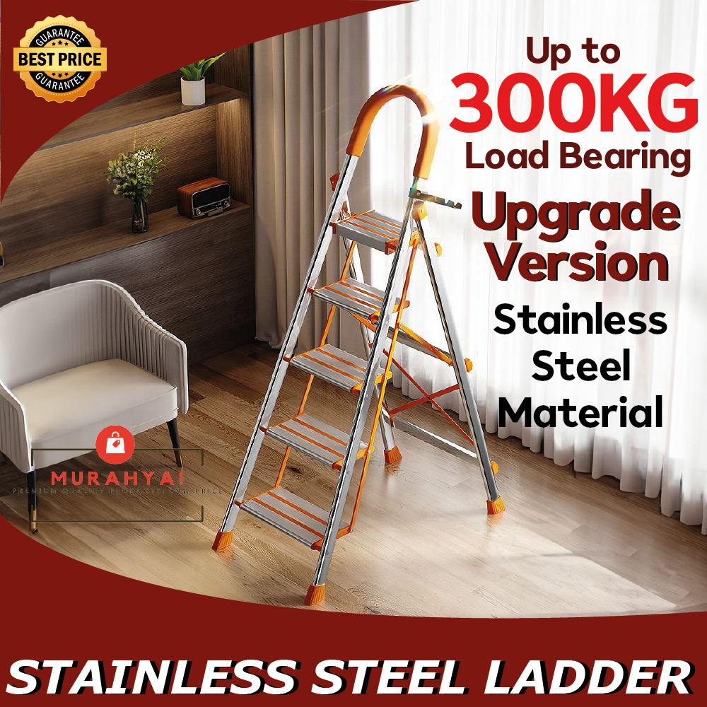 Aluminum ladder Foldable Tangga lipat Ladder Folding Heavy Duty Ladder Multipurpose Stainless Steel Ladder Telescopic 梯子