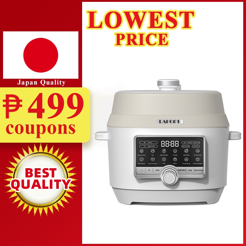 LAHOME Multifunction Electric Pressure Cooker Digital 5L Non-stick Pot Rice Meat Hotpot Various Cooking Function