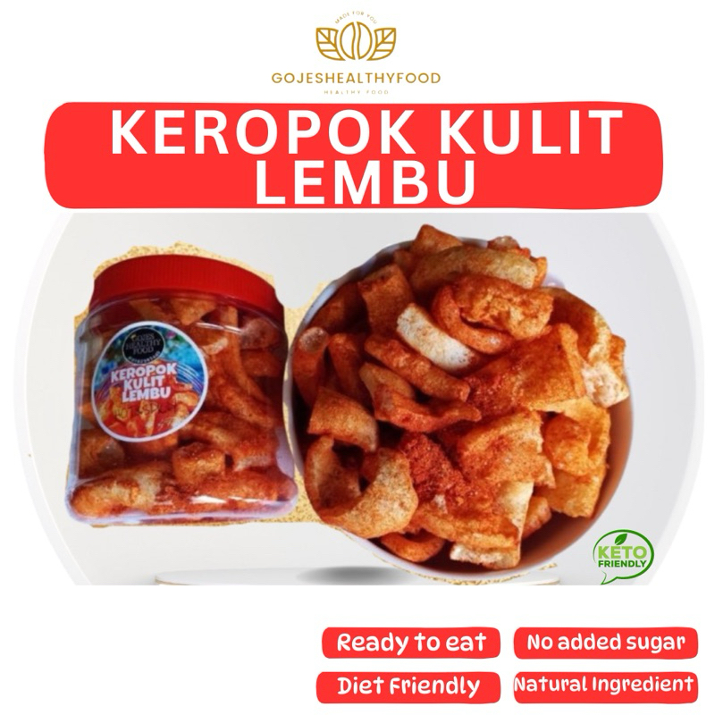 KEROPOK KULIT LEMBU KETO SNACK SWEET&SPICY KEROPOK JANGEK SUGAR FREE KETO FRIENDLY