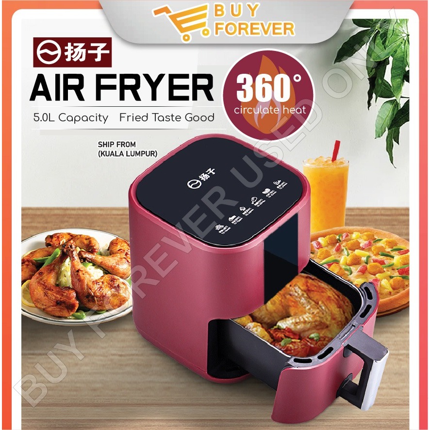 YangZi Digital Touch Control 5L Household Air Fryer Oil-free Multifunctional Electric Oven 220V