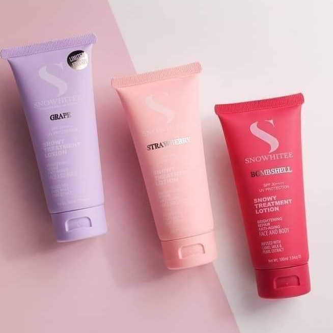 SNOWHITEE LOTION TREATMENT SUSU UNTA /INSTANT/BODY viral termurah original hq