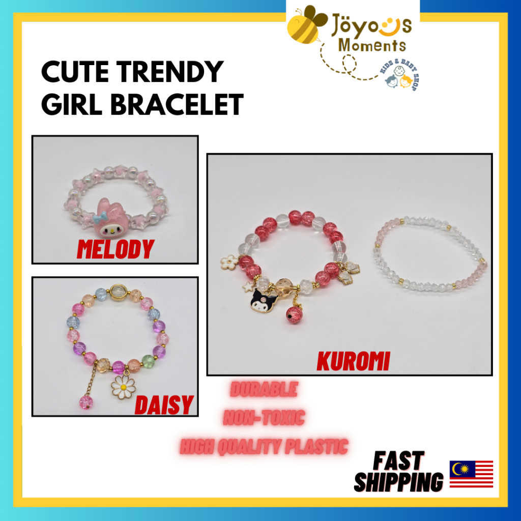 Cute Sandrio Series Bracelet for Girl Kids Gelang Sandrio untuk Anak