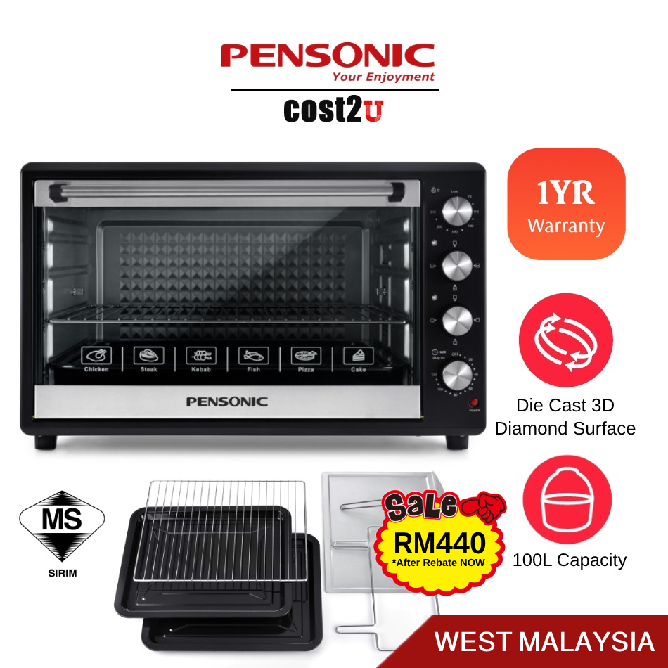 Pensonic 100L Super Large Electric Oven | PEO-1111 PEO-1100 OT100E (Large Oven Big Oven Ketuhar Elektrik 电烤箱)