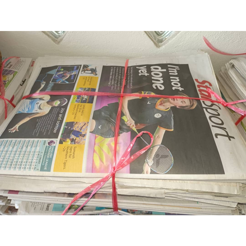 Good Quality！！old newspaper/surat khabar lama/ 5kg rm18.00 (star/English/malay paper)