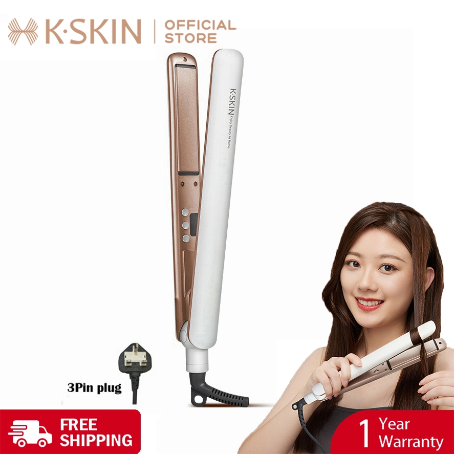 K.SKIN hair straightener 直发棒 Hair curler Flat Iron Hair straightener LCD 2in1 Negative Ion 直板夾 負離子 韩国 hair straightener