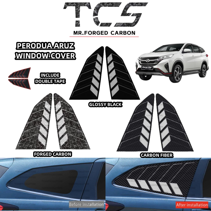 TCS PERODUA ARUZ CAR TRIANGLE WINDOW COVER