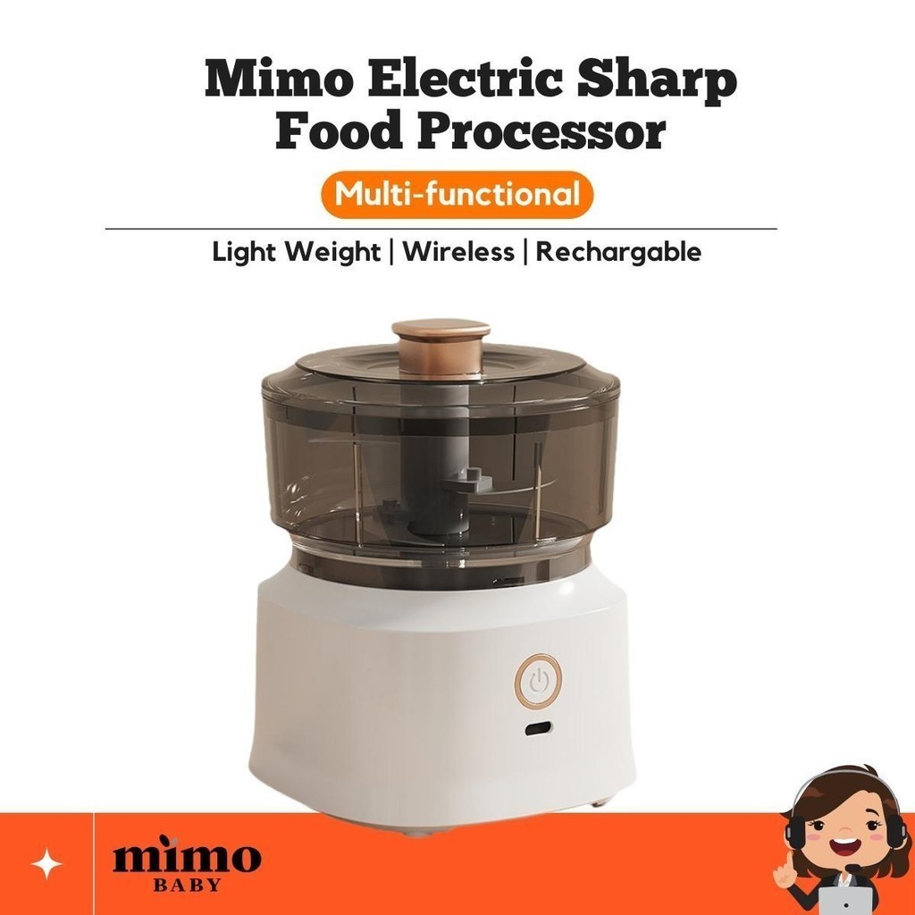 Electric Sharp Food Processor & Blender | Baby Food | Chili | Garlic | Herbs