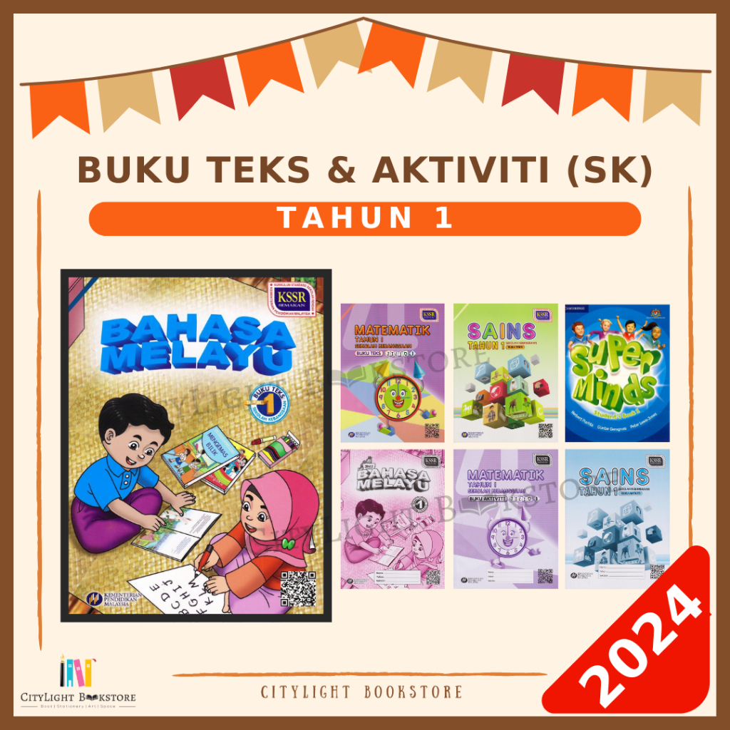 [CITYLIGHT] Textbook: Buku Teks (BT) & Buku Aktiviti (BA) Tahun 1 SK - Superminds
