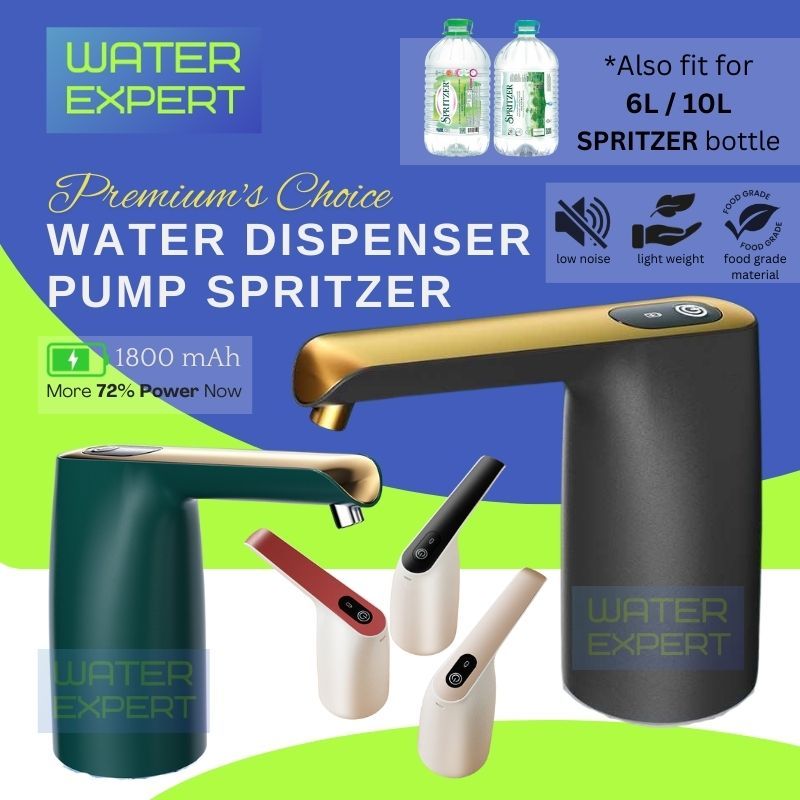 Water Dispenser Pump Spritzer Mineral Water Bottle Botol Air Besar Gelen Portable Electric Automatic