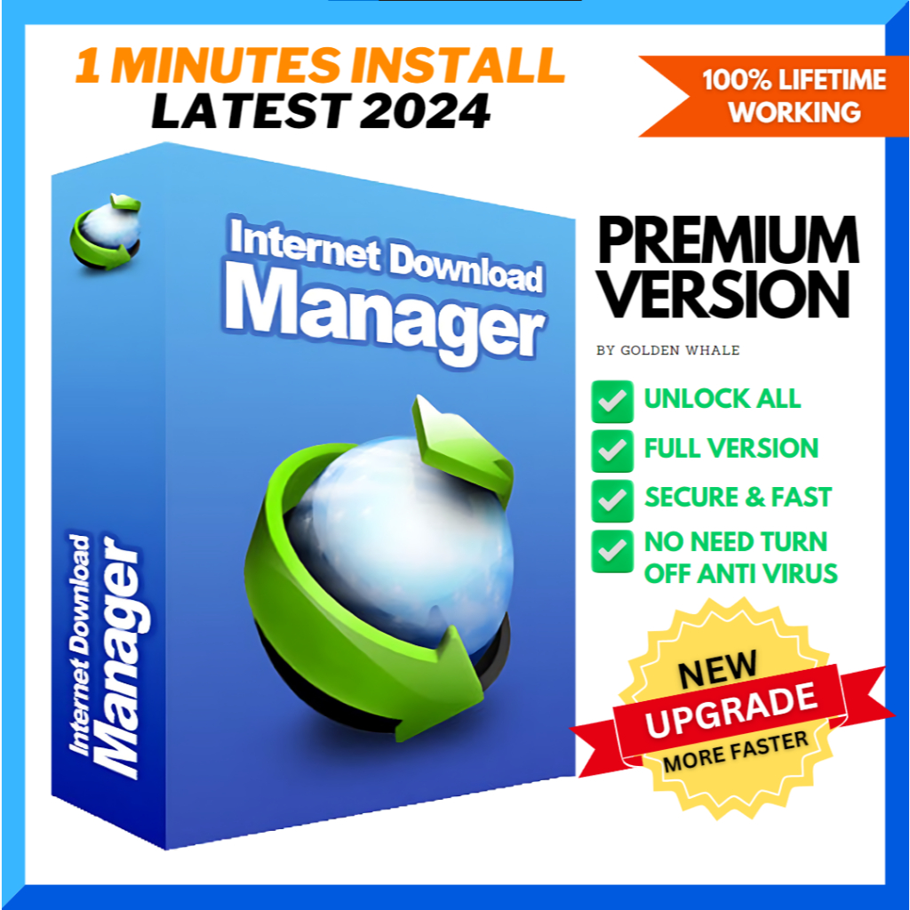 IDM UPGRADE 2024 Internet Download Manager | Full Version | UPGRADE Download Speed | Ultimate Downloader | LIFETIME