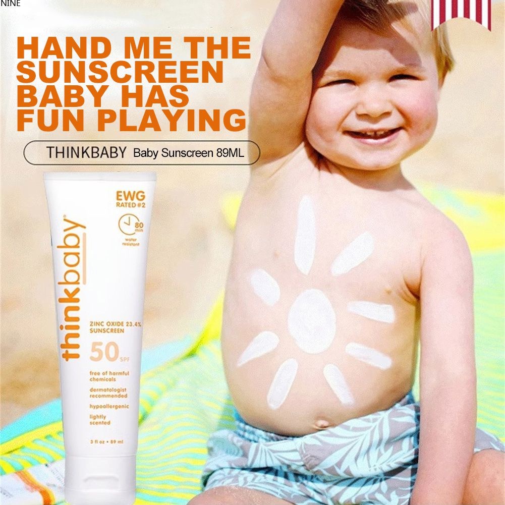 Thinkbaby Sunscreen SPF 50 89ml Thinkbaby Think Kids Adult Moisture Milk Physical SPF 50 Sunscreen 89ML Baby Sunscreen