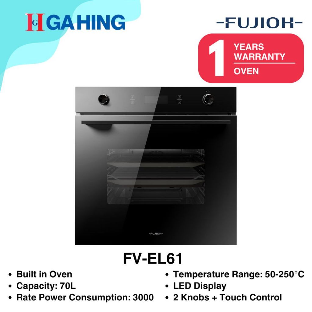 Fujioh FV-EL61 70L 8 Functions Built in Oven/ oven electric/ oven baking/ Ga Hing/ Gahing