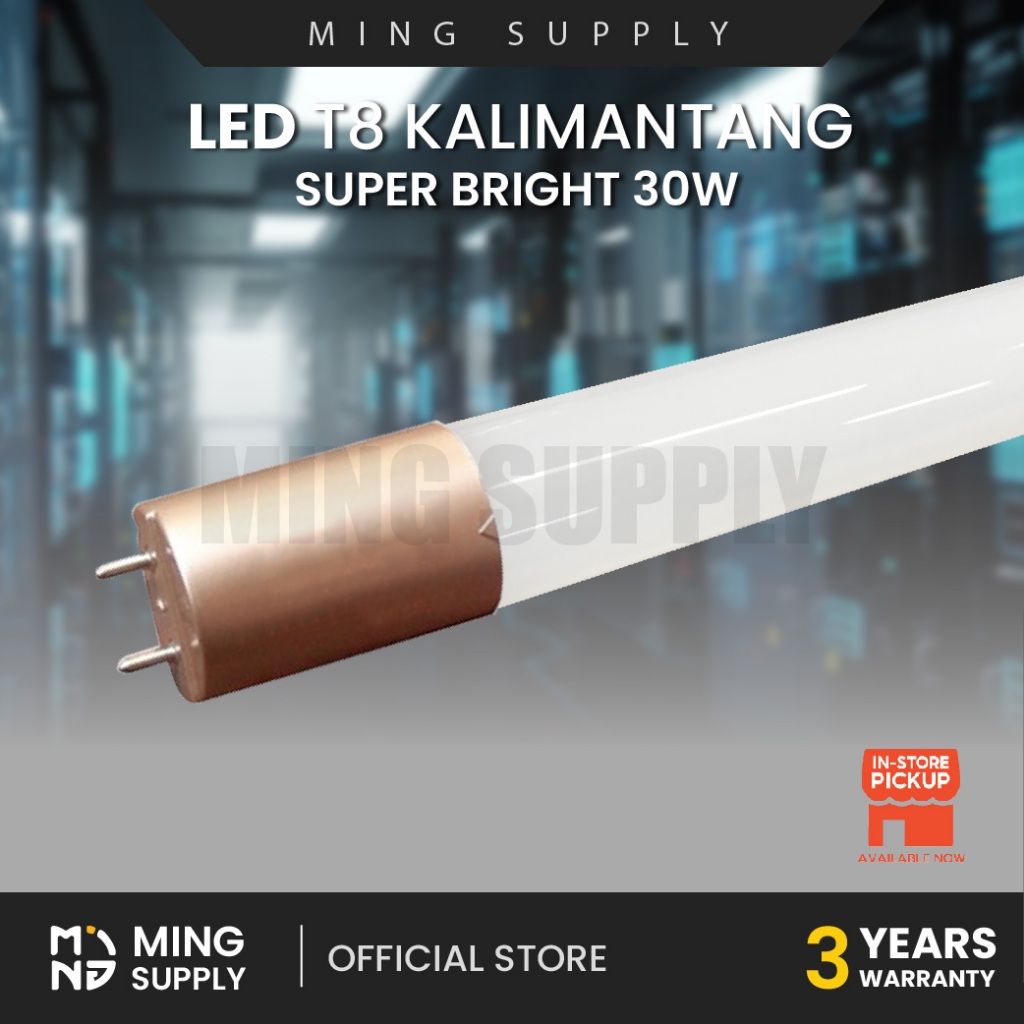 LED T8 Extra Bright Tube Lampu Kalimantang 4ft 22W 30W Fitting Box Daylight Cool White Warm White 灯罩 灯盖 灯管 灯筒