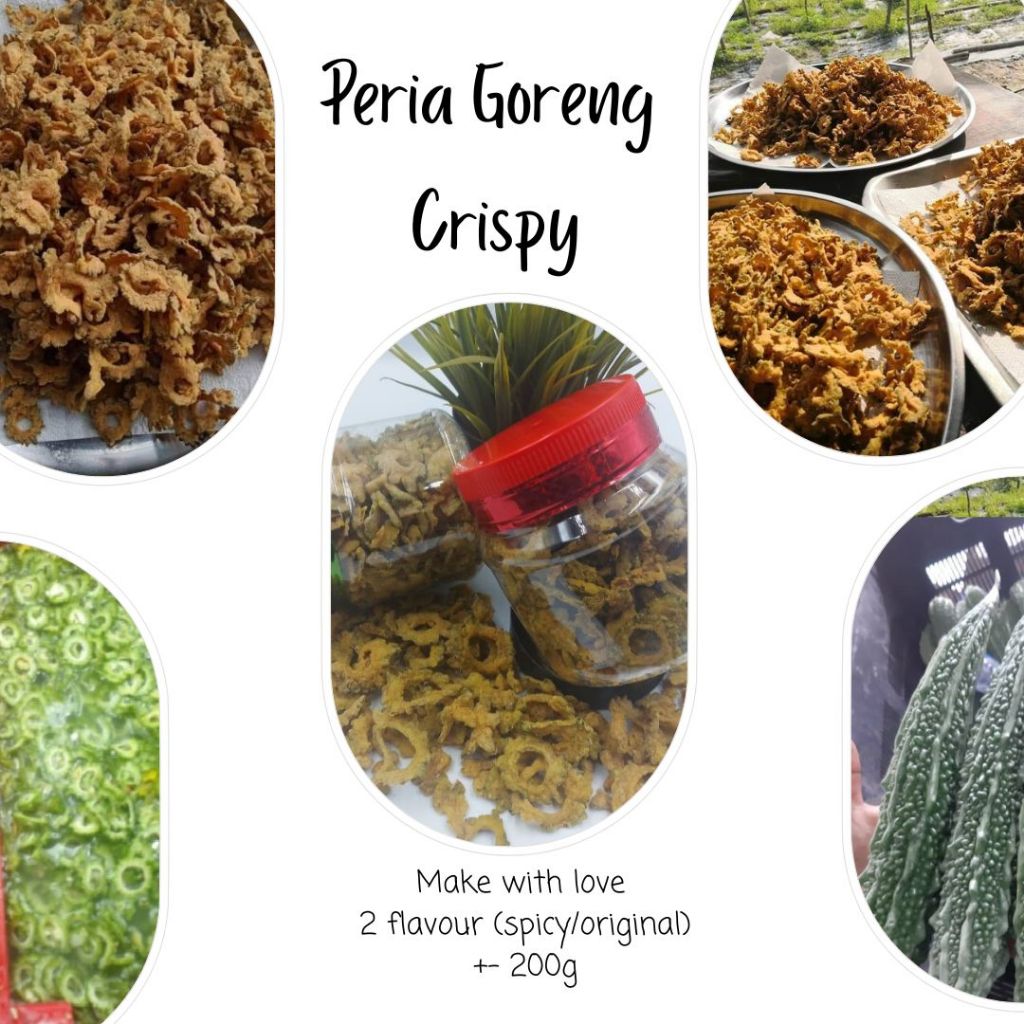 Peria Goreng Crispy (Original / Spicy) Peria Goreng Original Spicy Crispy Fried Bitter Gourd