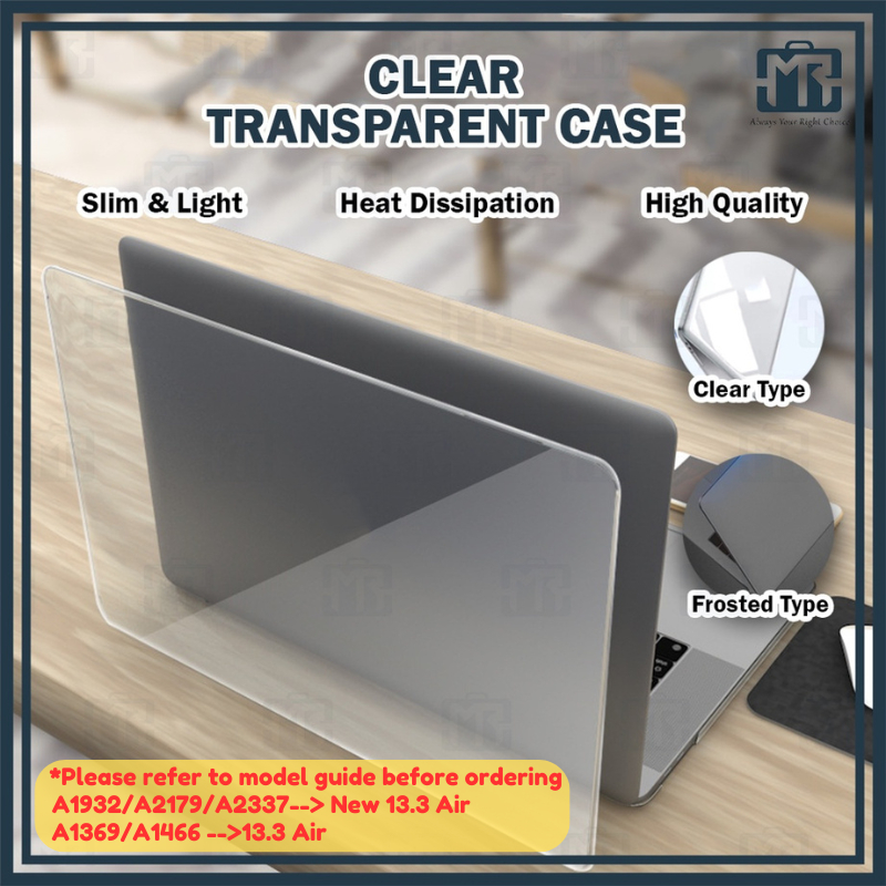 MR Clear/Black Transparent laptop Macbook Case Clear Protective Cover Cystal Plastic for 11.6/12/13.3/15.4/16 电脑保护壳套