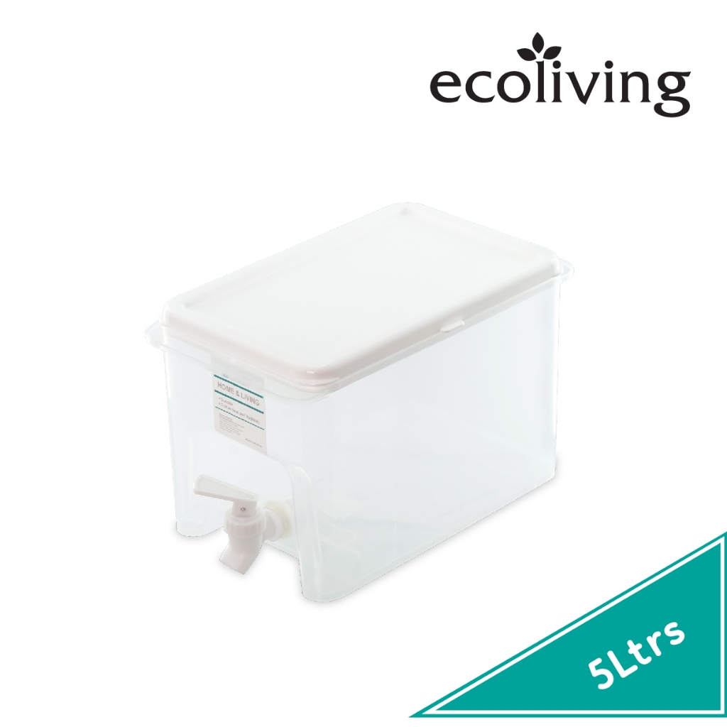 ECO LIVING 3.1/5Ltrs Water&Juice&Detergent Storage Dispenser,Water Cooler,Drink Jar,Bekas Air Tong,E-1515/WH,E-1516/WH