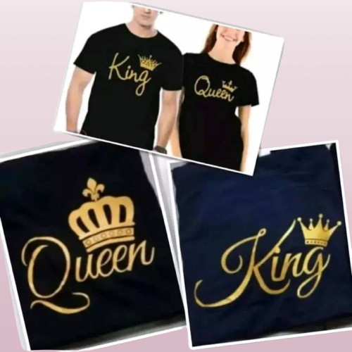 King Queen Tell unisex S+5XL T-Shirt Short Sleevs 100% cotton*