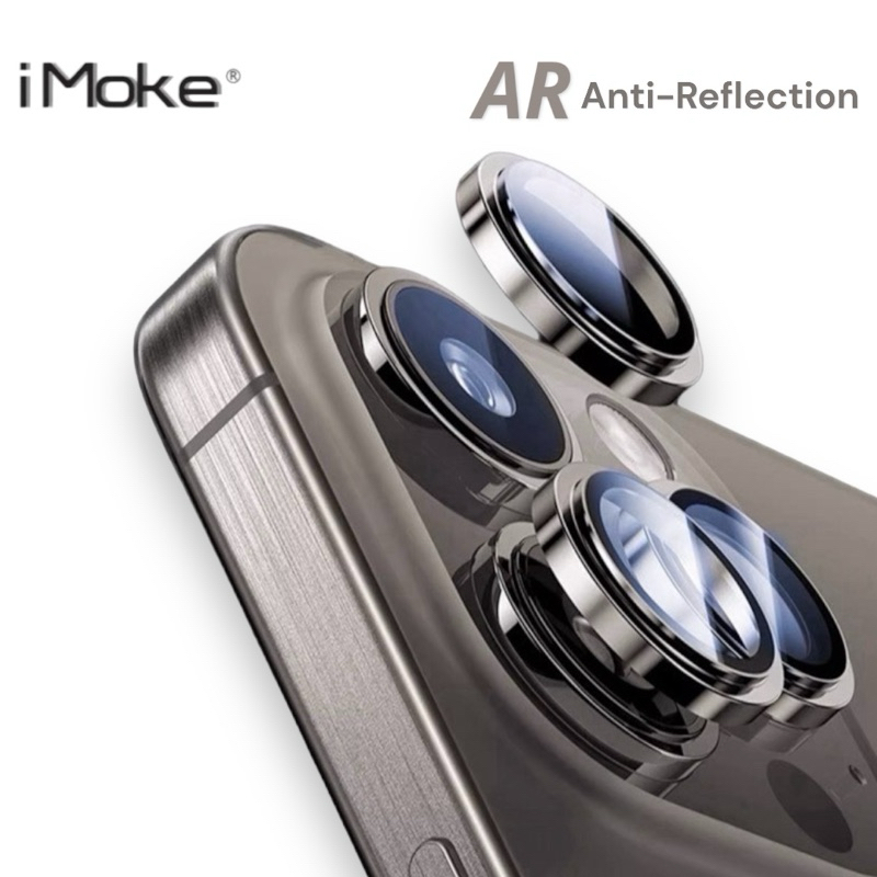 iMoke AR Metal Camera Lens Protector Glass for iPhone 16/15/14/13/12 Pro Max