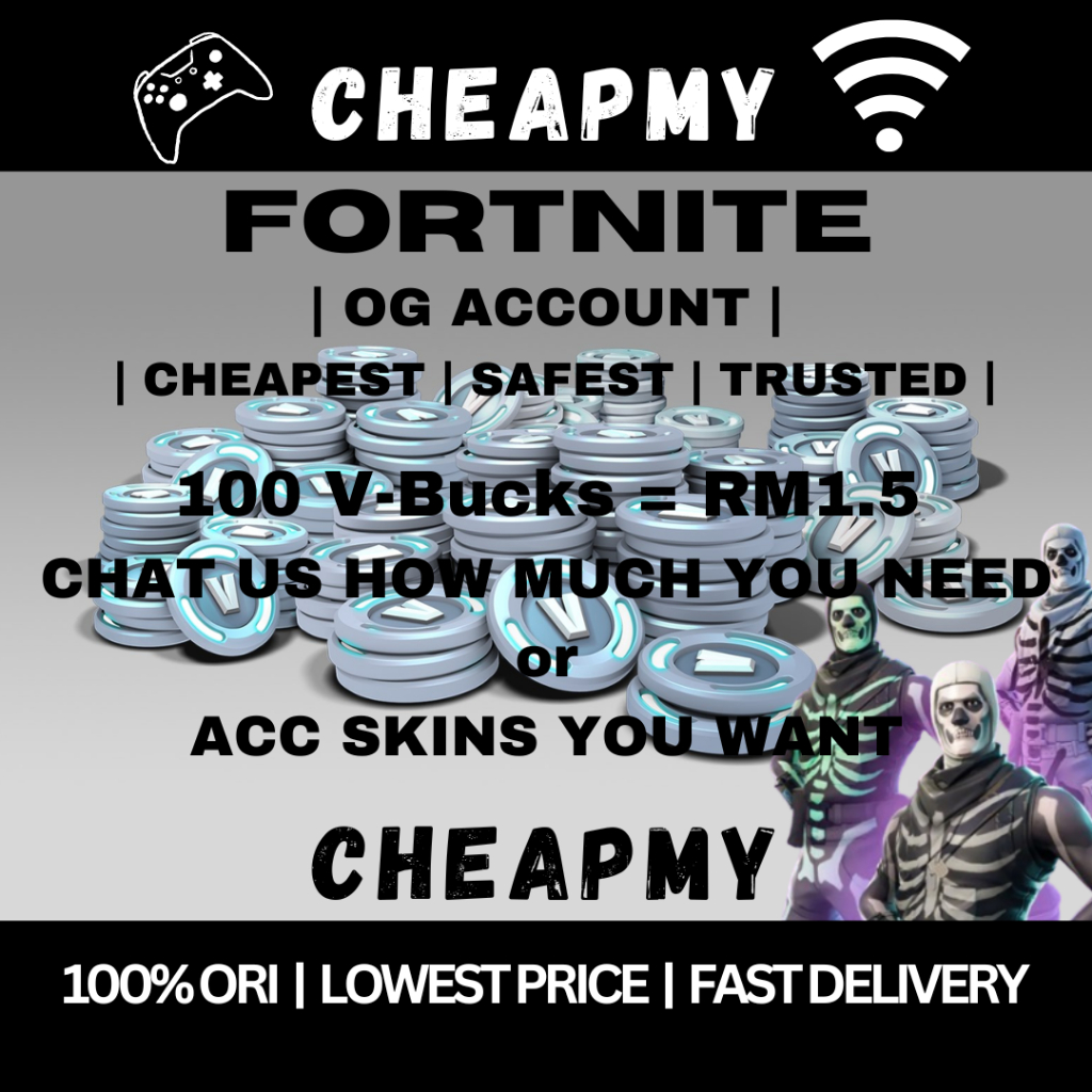 Fortnite V-Bucks Skins | Acc Gift Item Shop OG Exclusive Rare Locker | Full Access PC & CONSOLE