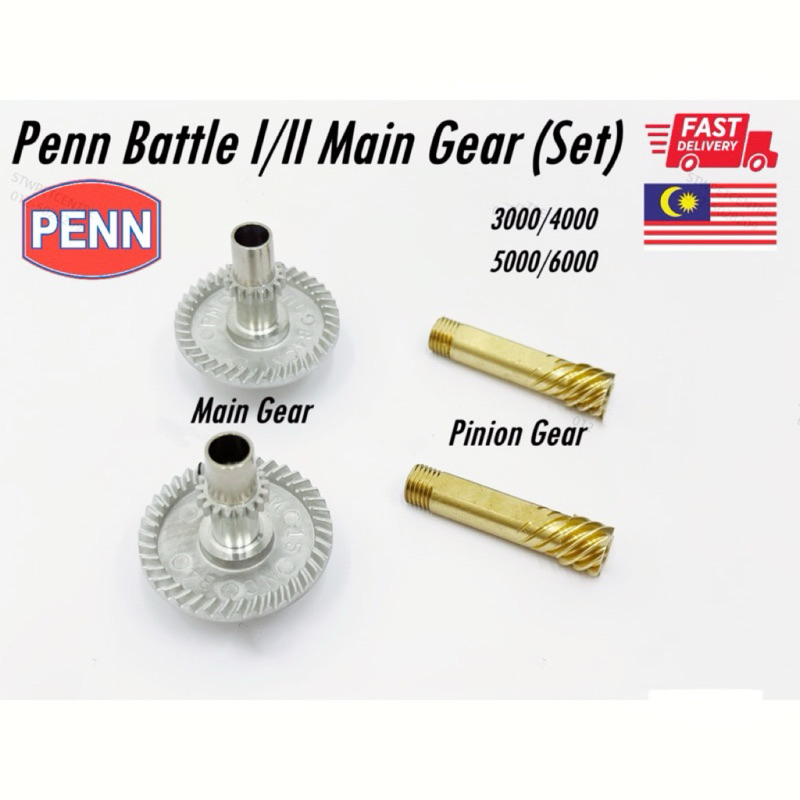 Penn Battle Main Gear Pinion Gear Oscillation Slider 100% Original Drive Gear