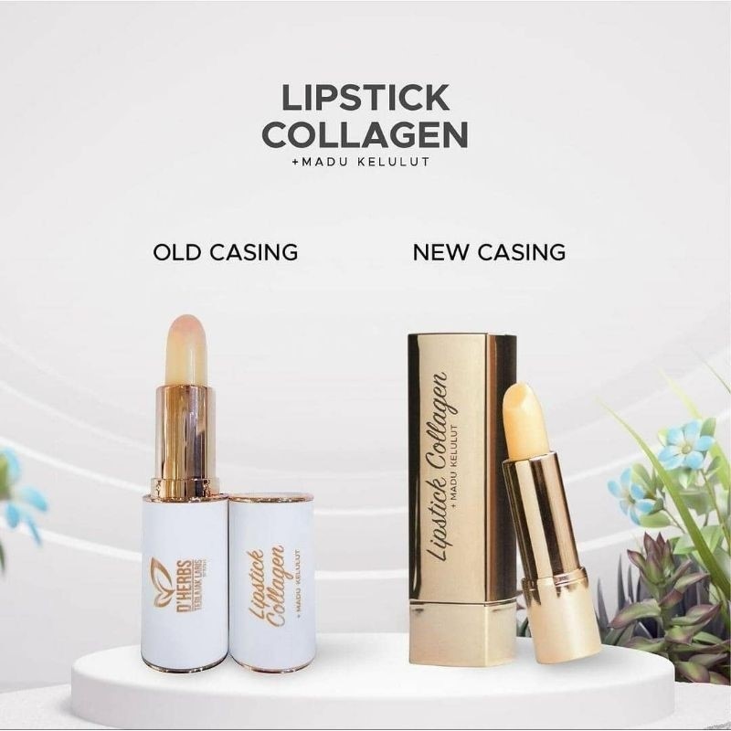 D'Herbs Lipstick Collagen Dherbs Lipstick Collagen + Madu Kelulut